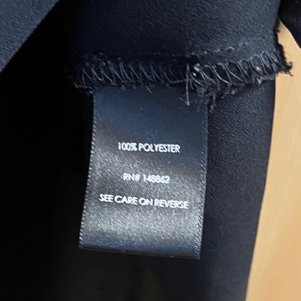 Torrid Harper Blouse Womens 4 Black Roll Tab Sleeve Georgette Pullover Top - Picture 10 of 11